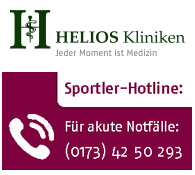 Bei akuten Sportverletzungen wie Kreuzbandrupturen oder Knochenbrüchen wird oftmals schnelle Hilfe und Versorgung benötigt. Unser Sportärzteteam steht Ihnen bei Notfällen über unsere Sportler-Hotline als erste Kontaktstelle rund um die Uhr zur Verfügung. In weniger dringlichen Fällen möchten wir Sie bitten, sich zu unseren Bürozeiten montags bis freitags zwischen 8:00 und 16:00 Uhr an das Sekretariat der Klinik für Orthopädie und Unfallchirurgie zu wenden, per Telefon unter (02241) 18-23 39 oder Mail über sportmedizin.siegburg@helios-kliniken.de. Sie erhalten einen kurzfristigen Termin.